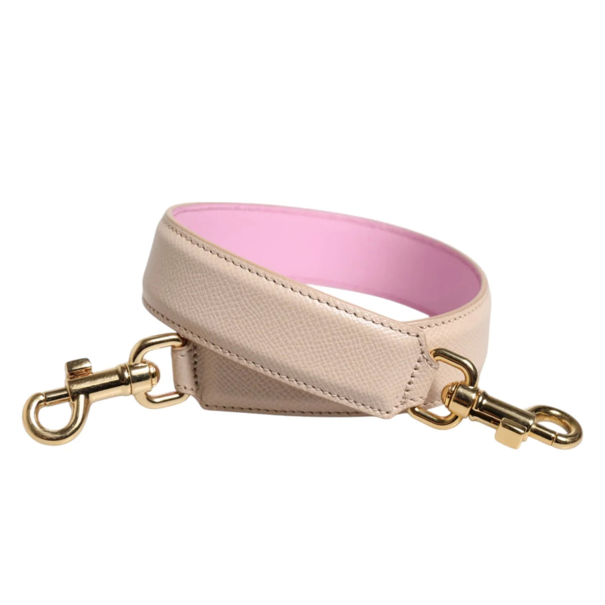 Dolce Gabbana Pink Leather Shoulder Strap for Handbags &