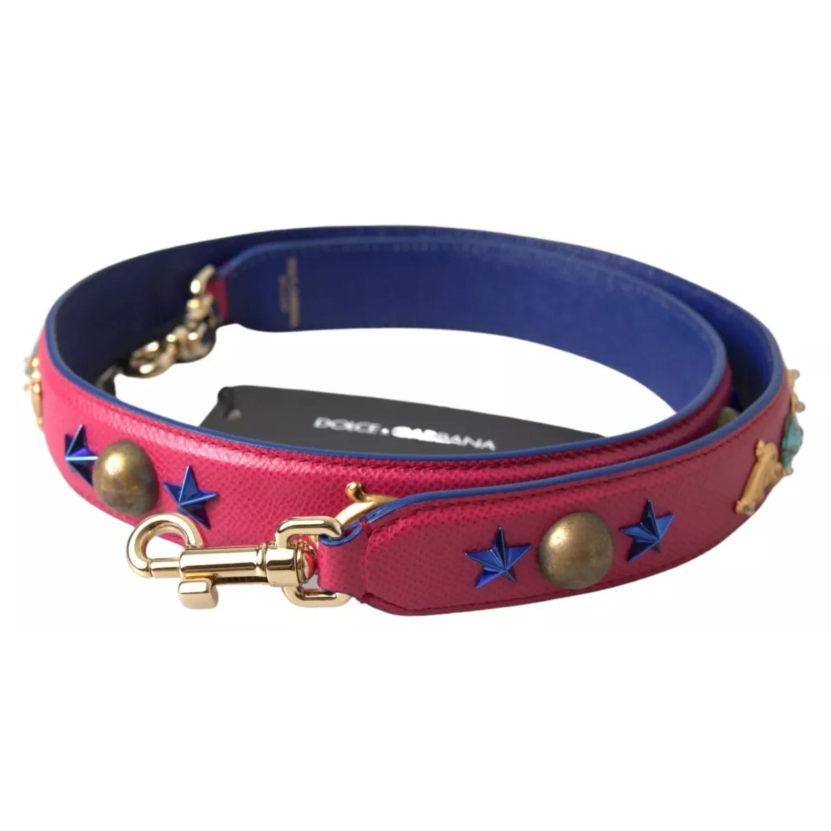 Dolce & Gabbana Pink Leather Shoulder Strap for Handbags