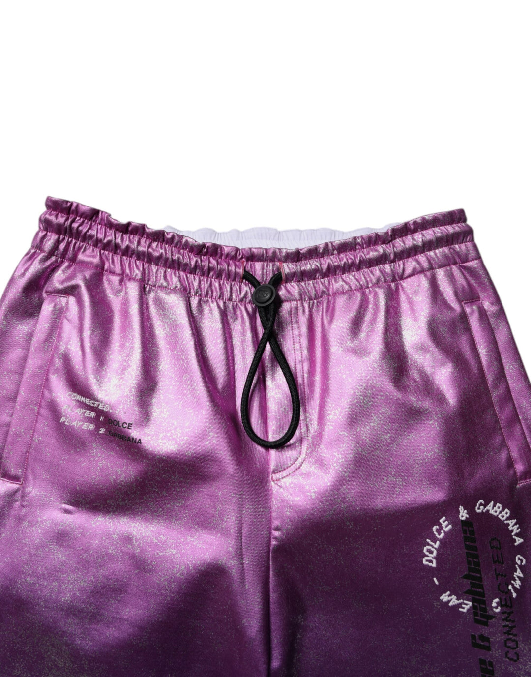 Dolce &amp; Gabbana Pink Purple Two Tone Jogger Sweatpants Pants