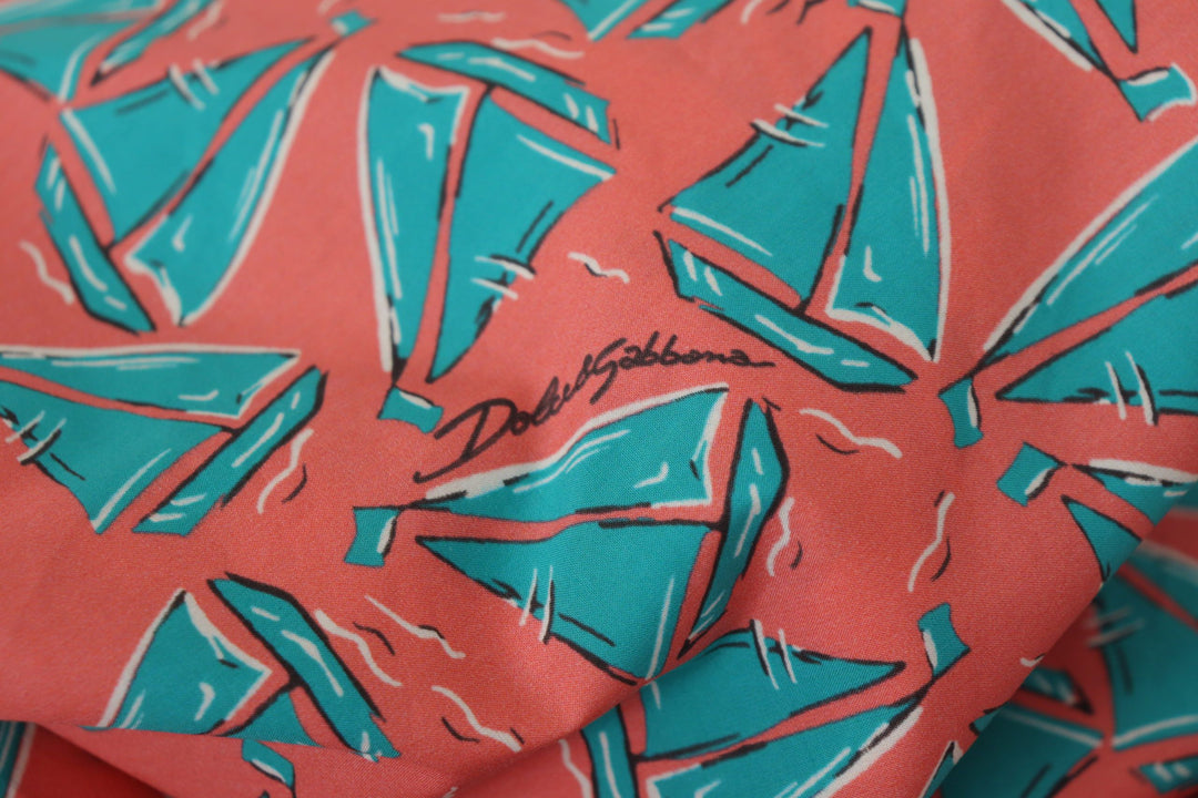Dolce &amp; Gabbana - Pink Sail Boat Print Cotton T-shirt