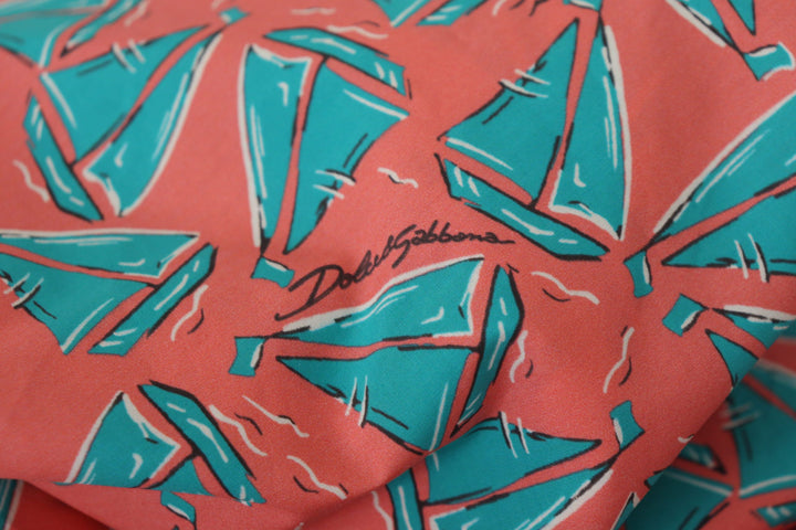 Dolce &amp; Gabbana - Pink Sail Boat Print Cotton T-shirt