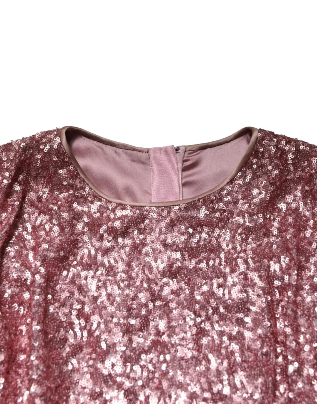Dolce &amp; Gabbana Pink Sequinned Mermaid Long Gown Dress