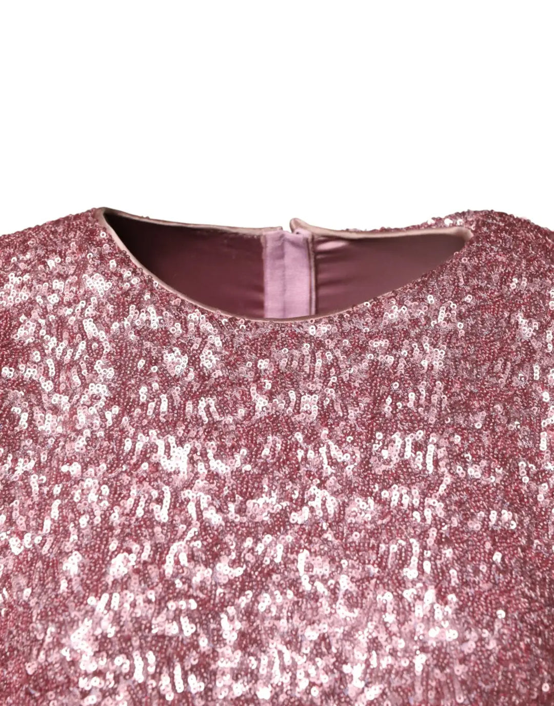 Dolce &amp; Gabbana Pink Sequinned Mermaid Long Gown Dress