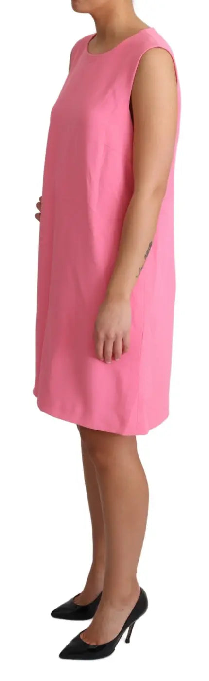 Dolce &amp; Gabbana Pink Shift Sleeveless Knee Length Dress