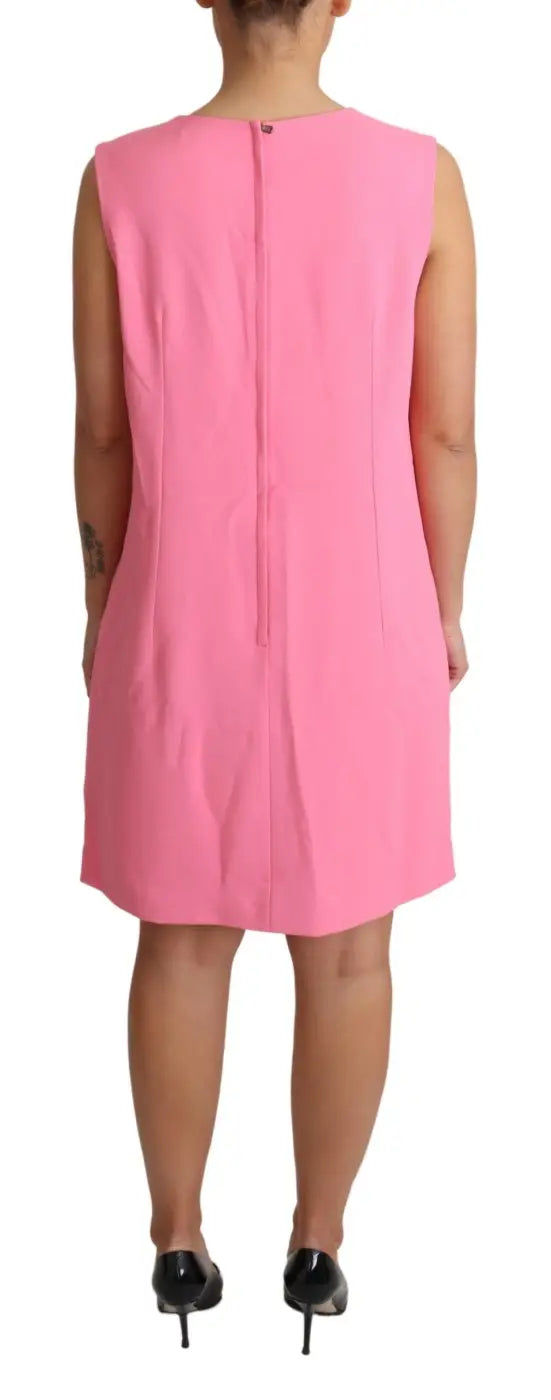Dolce &amp; Gabbana Pink Shift Sleeveless Knee Length Dress