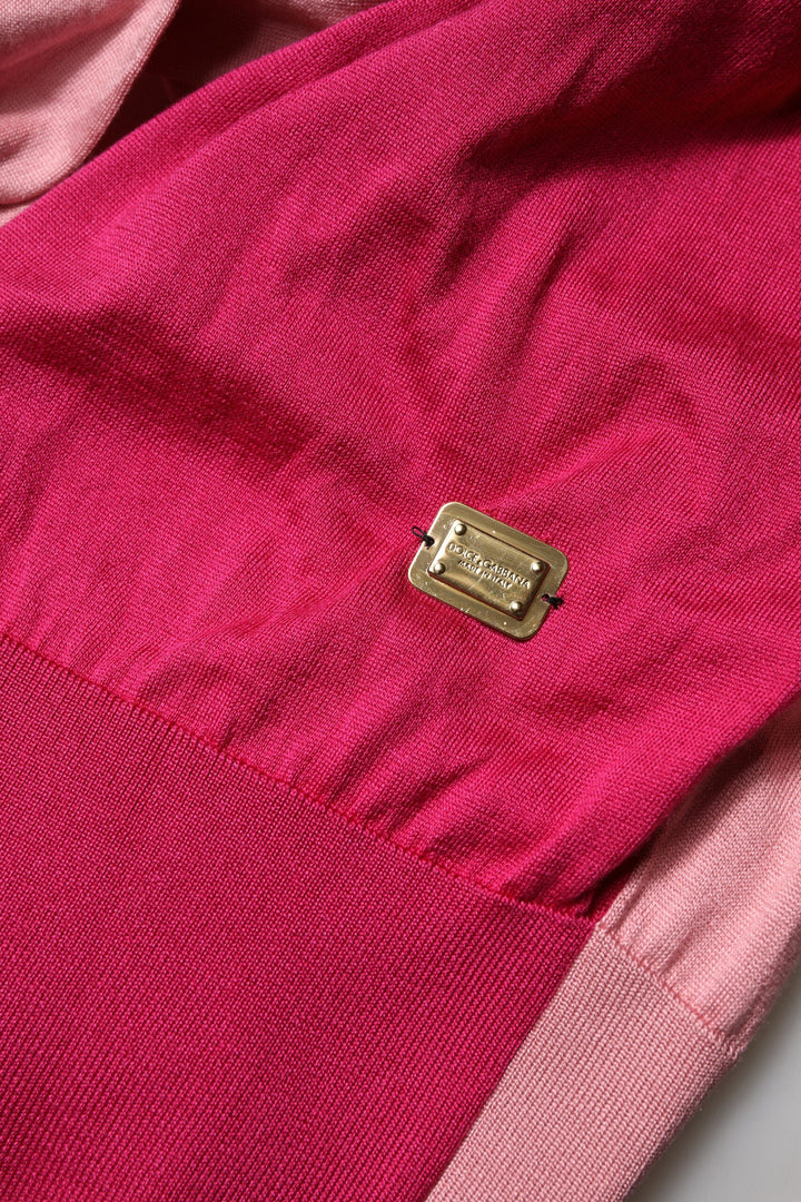 Dolce &amp; Gabbana Blouses - Women’s Pink Short Sleeves Buttoned Ascot Collar Top