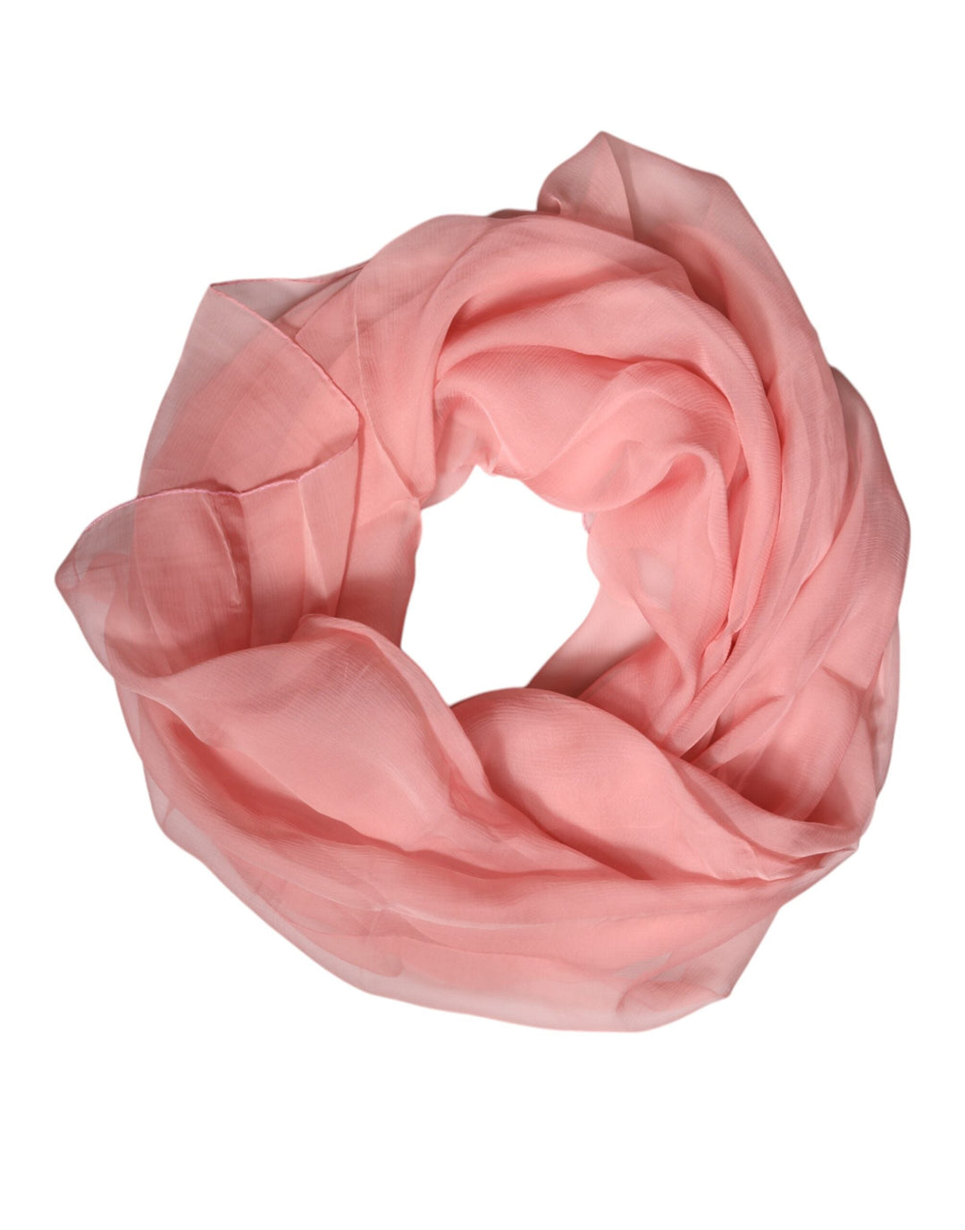 Dolce &amp; Gabbana Pink Silk Rectangle Women Wrap Shawl Scarf