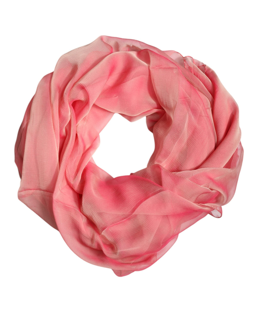 Dolce &amp; Gabbana Pink Silk Rectangle Women Wrap Shawl Scarf