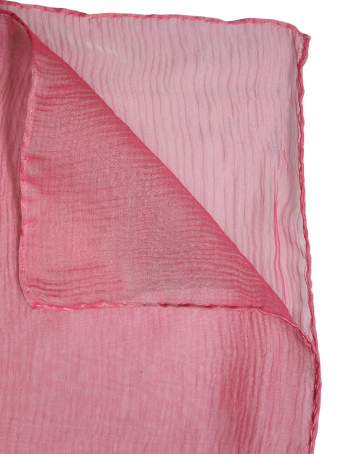 Dolce &amp; Gabbana Pink Silk Rectangle Women Wrap Shawl Scarf