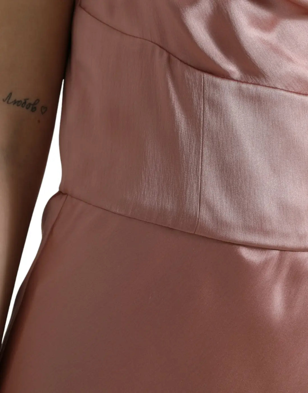 Dolce &amp; Gabbana Pink Silk Spaghetti Straps Long Gown Dress