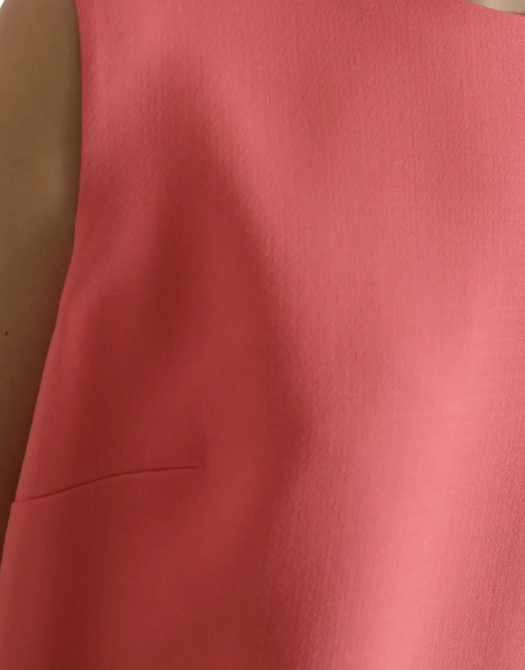 Dolce &amp; Gabbana Pink Virgin Wool Sleeveless Mini Dress