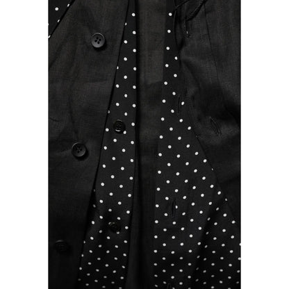 Dolce & Gabbana Polka Dot Tie Neck Casual Shirt for Women