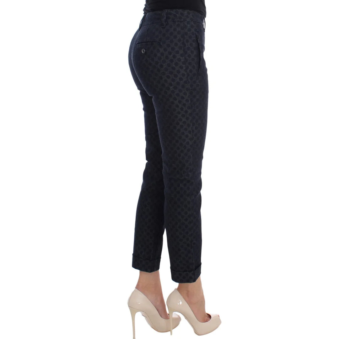 Dolce & Gabbana Polka Dotted Slim Capris Jeans