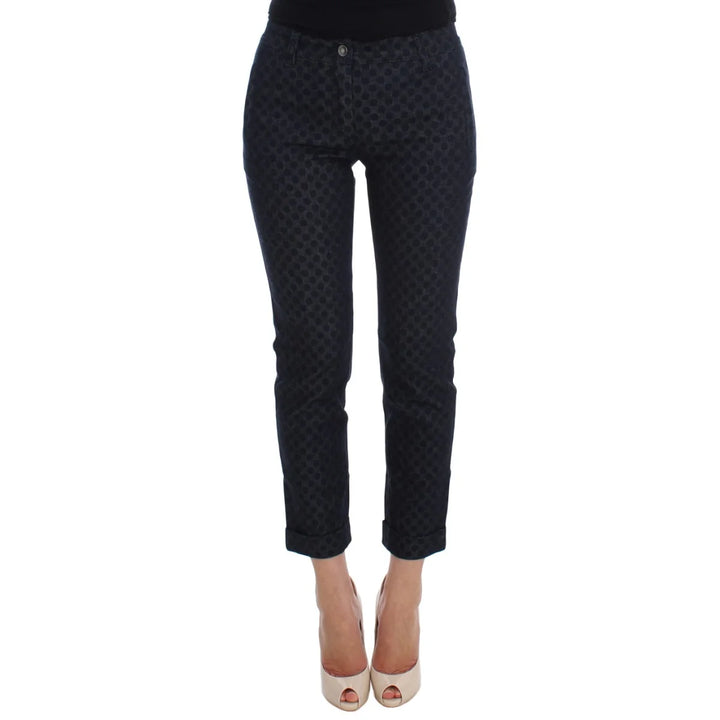 Dolce & Gabbana Polka Dotted Slim Capris Jeans