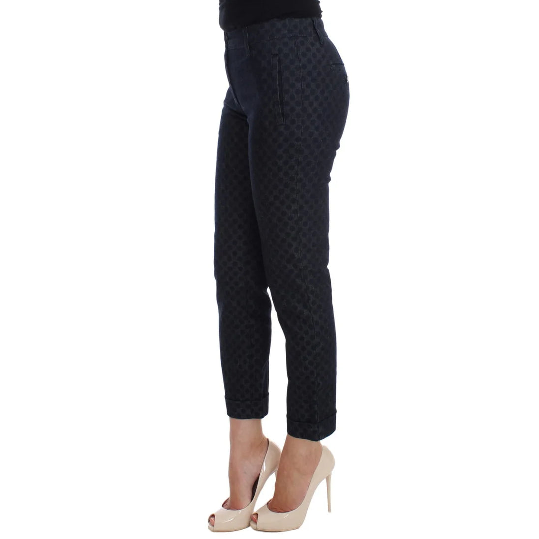 Dolce & Gabbana Polka Dotted Slim Capris Jeans