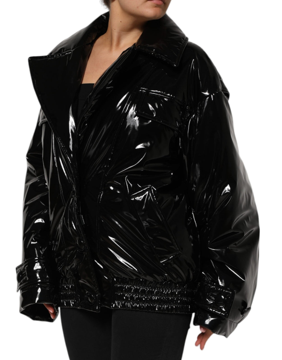 Dolce &amp; Gabbana Puffer Jackets - Polyester Black Quilted Coat Jacket