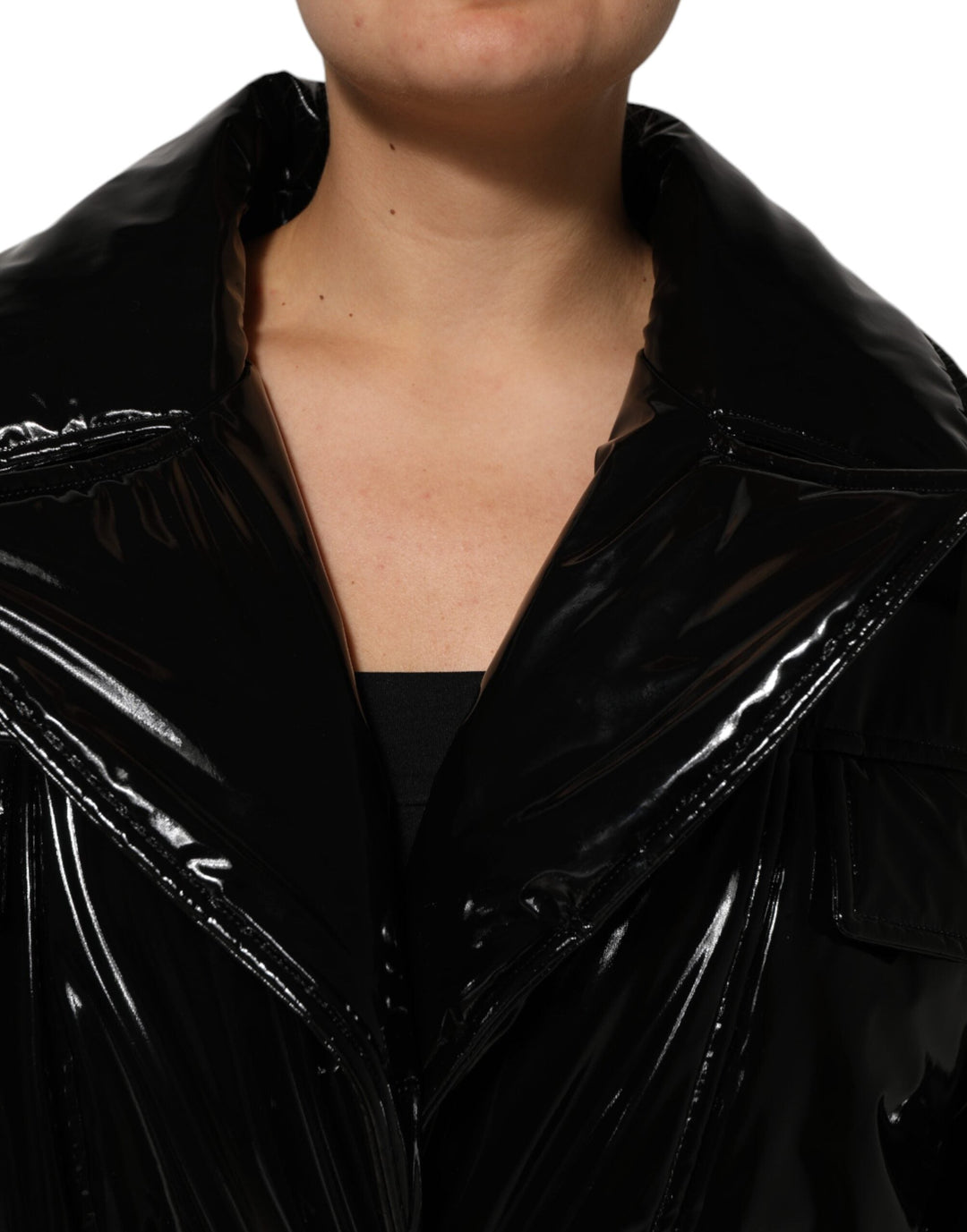 Dolce &amp; Gabbana Puffer Jackets - Polyester Black Quilted Coat Jacket