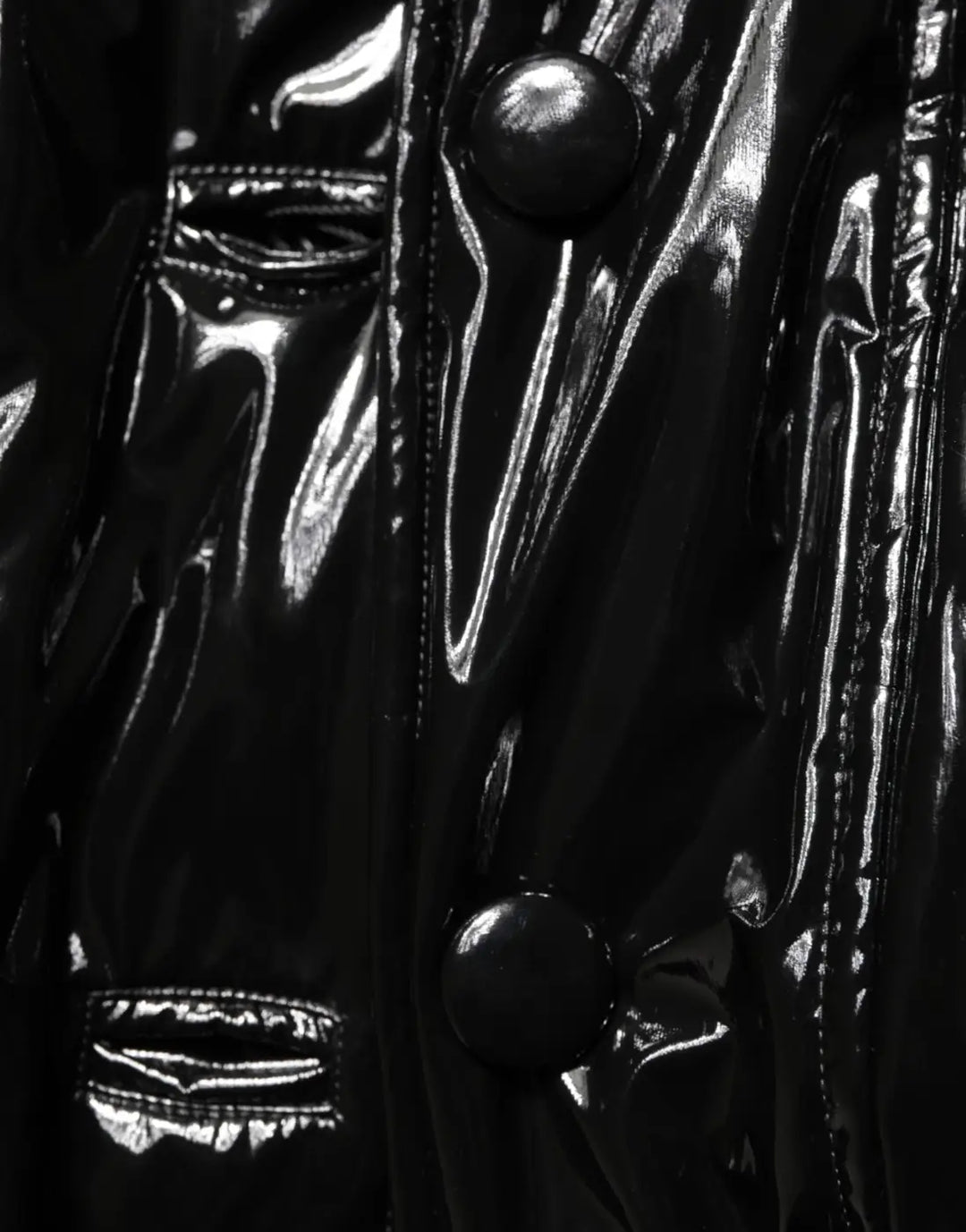 Dolce &amp; Gabbana Polyester Black Quilted Puffer Coat Jacket