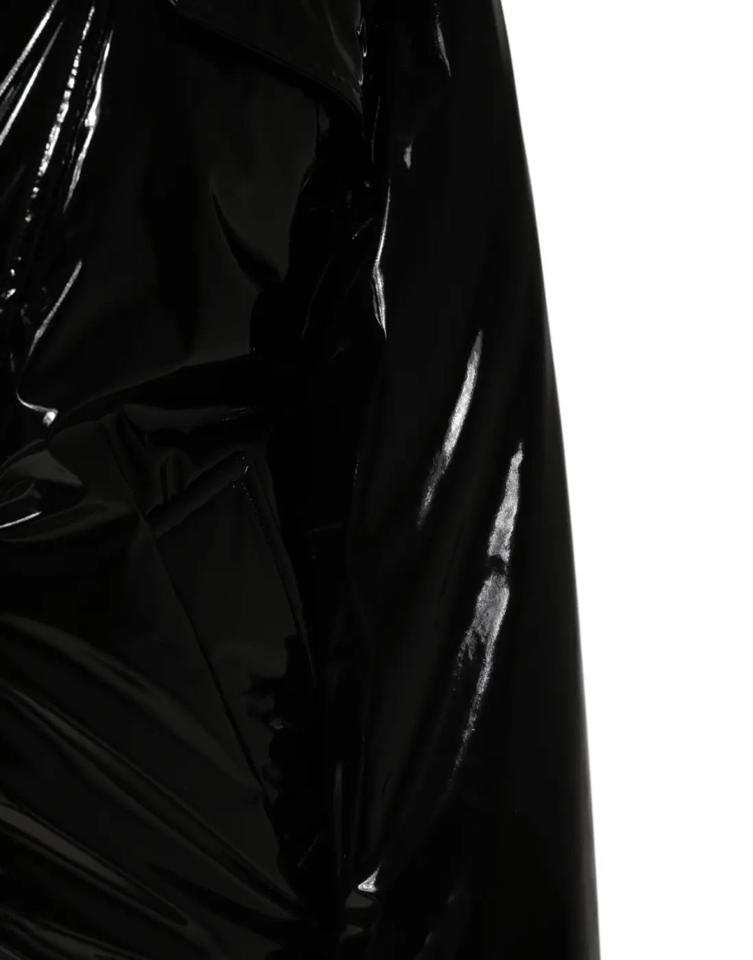 Dolce &amp; Gabbana Polyester Black Quilted Puffer Coat Jacket
