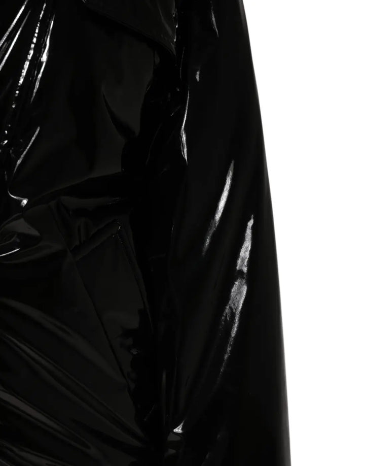Dolce &amp; Gabbana Polyester Black Quilted Puffer Coat Jacket