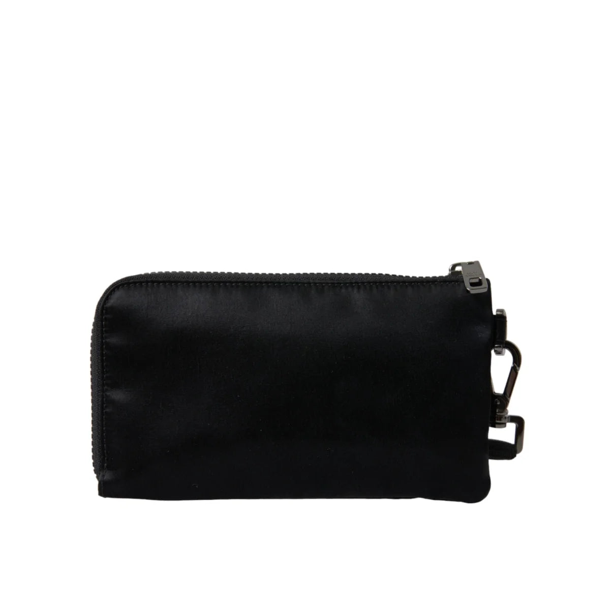 Dolce Gabbana Pouch in Grained Calfskin with Leopard Print Lining &