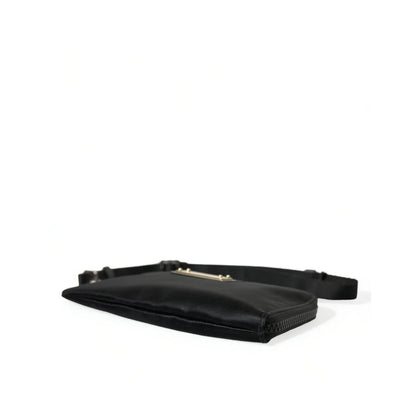 Dolce Gabbana Pouch Radiates Chic Nylon and Calfskin Luxury &