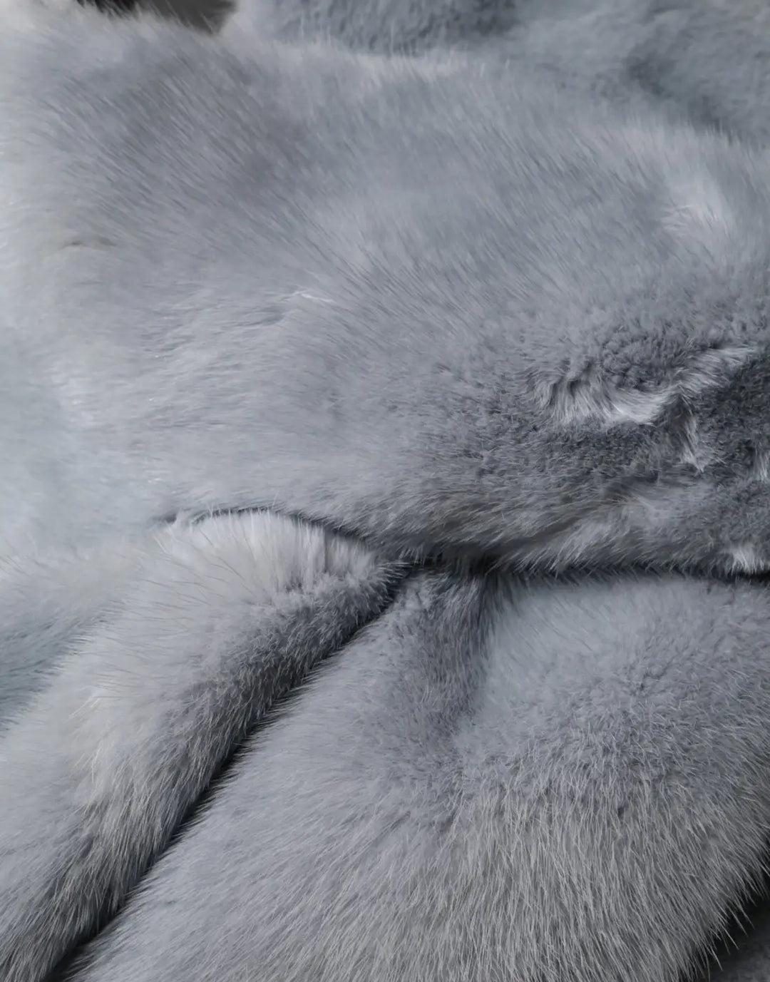 Dolce &amp; Gabbana Powder Blue Mink Fur Neck Warmer Scarf