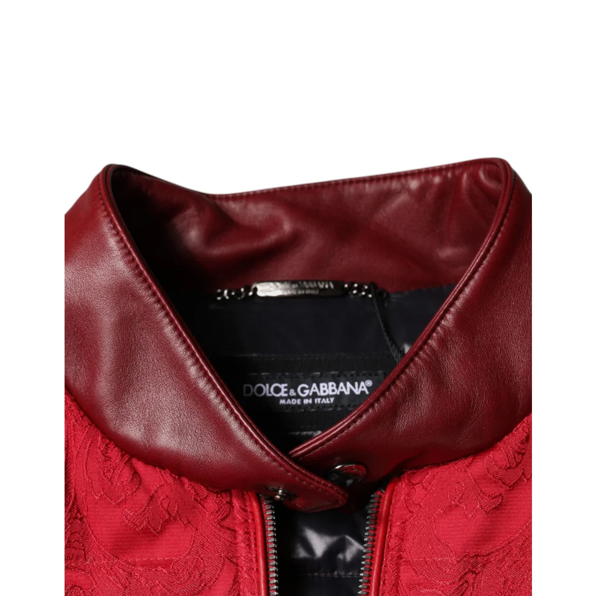 Dolce Gabbana Puffer Jacket with Zipper Closure Two Quilted Design &