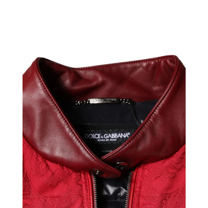 Dolce Gabbana Puffer Jacket with Zipper Closure Two Quilted Design &