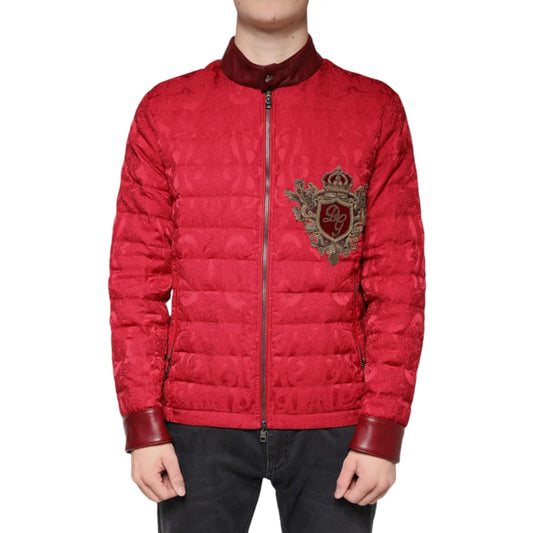 Dolce Gabbana Puffer Jacket with Zipper Closure Two Quilted Design &