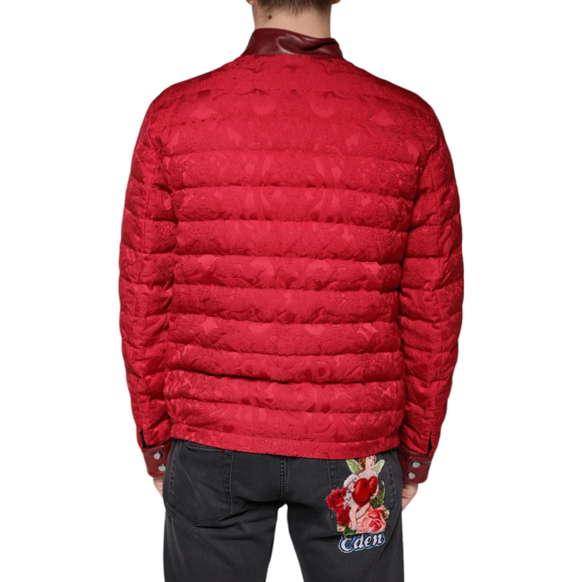 Dolce Gabbana Puffer Jacket with Zipper Closure Two Quilted Design &