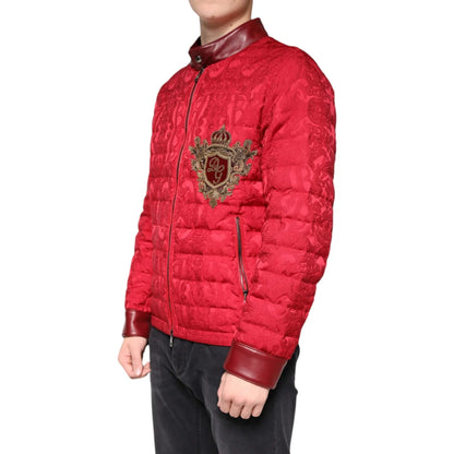 Dolce Gabbana Puffer Jacket with Zipper Closure Two Quilted Design &
