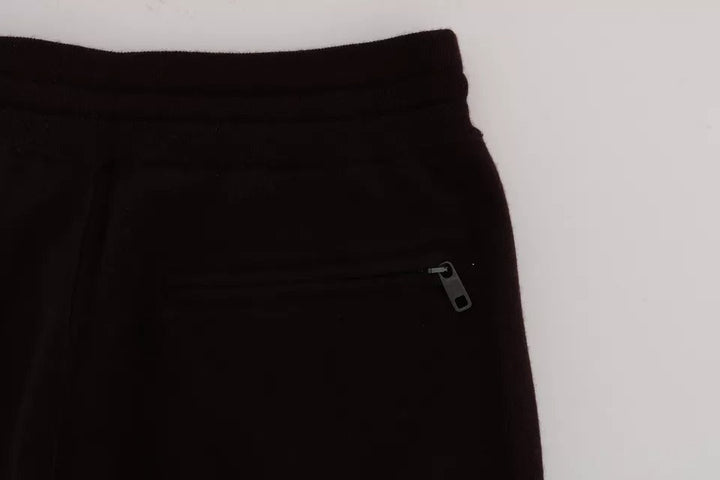 Dolce &amp; Gabbana Purple Cashmere Gym Training Sport Pants
