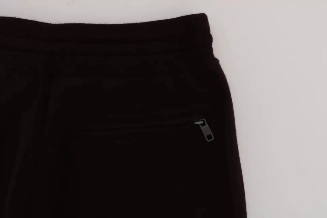 Dolce &amp; Gabbana Purple Cashmere Gym Training Sport Pants