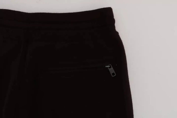 Dolce &amp; Gabbana Purple Cashmere Gym Training Sport Pants