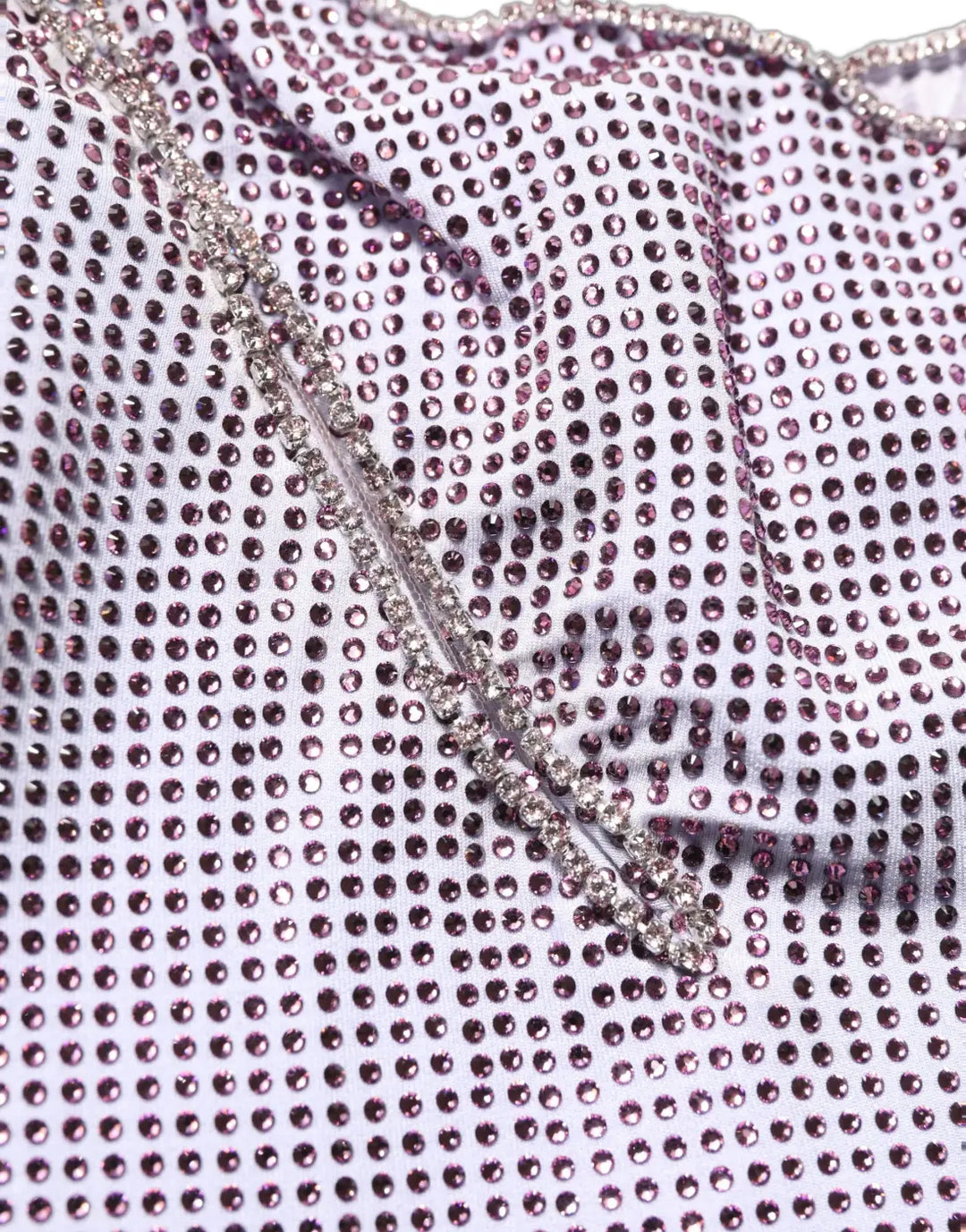 Dolce &amp; Gabbana Purple Crystal OneShoulder EveningGown Dress