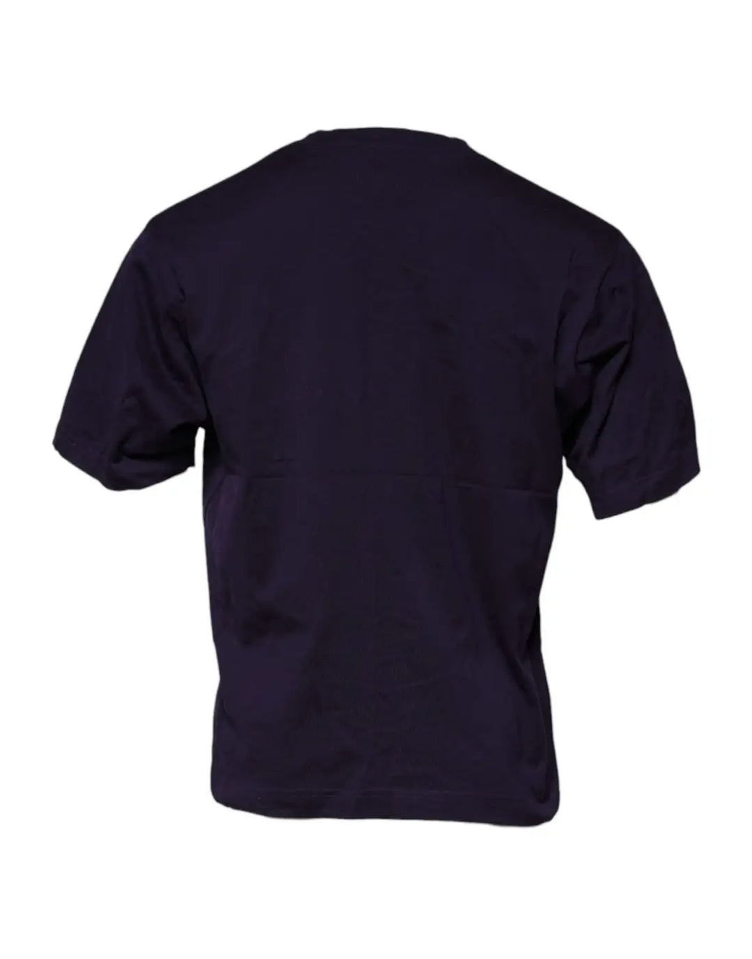 Dolce &amp; Gabbana Purple DG Logo Cotton Crew Neck T-shirt
