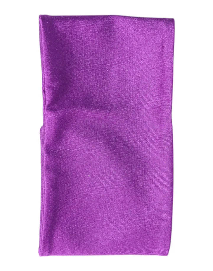 Dolce &amp; Gabbana Purple Nylon Stretch Women Neck Warmer Scarf