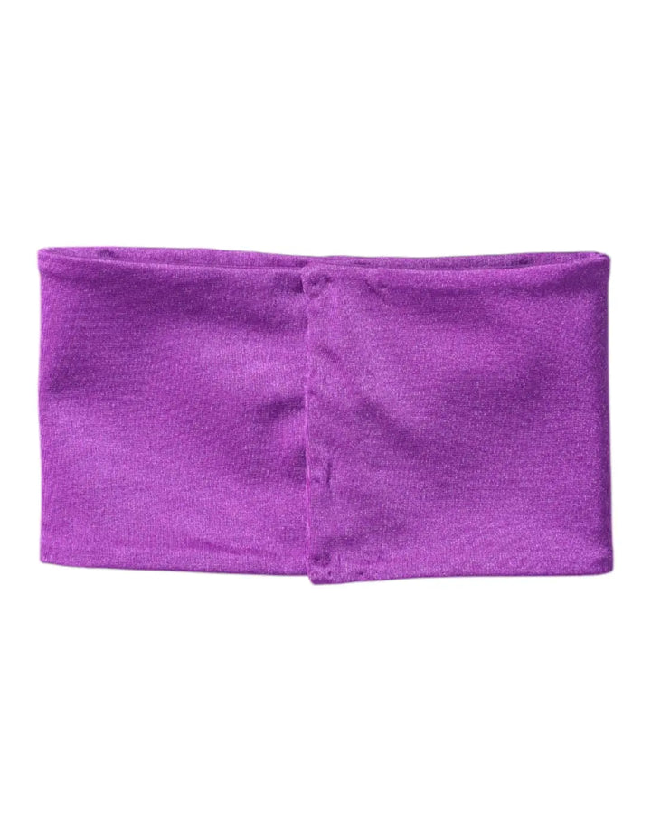 Dolce &amp; Gabbana Purple Nylon Stretch Women Neck Warmer Scarf