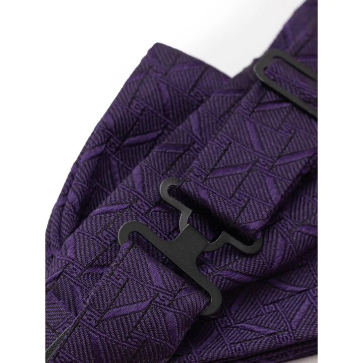 Dolce &amp; Gabbana Purple Silk Bowtie