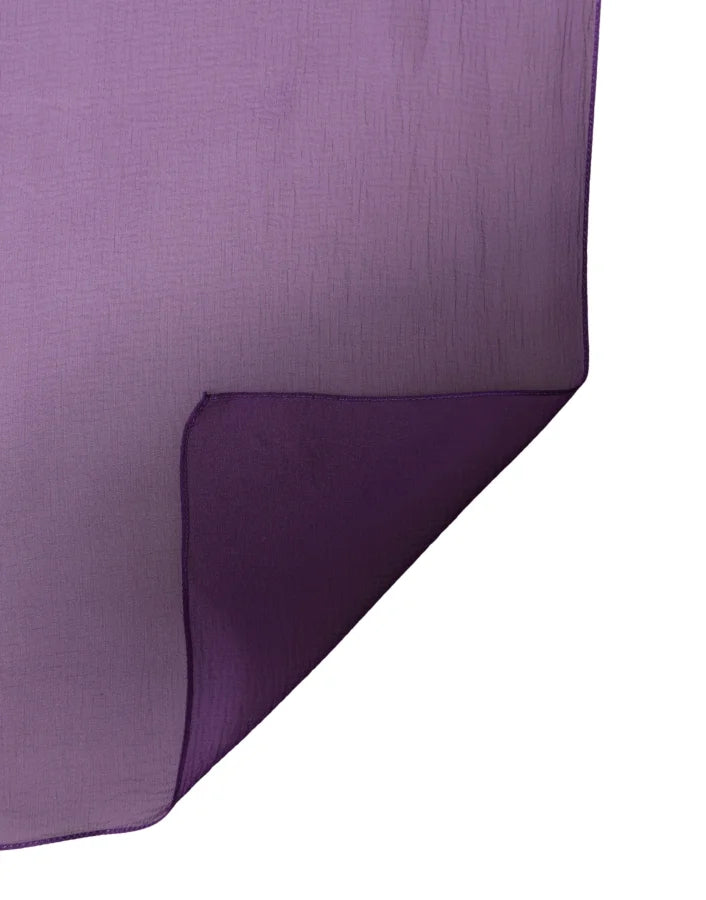 Dolce &amp; Gabbana Purple Silk Neck Wrap Shawl Stole 200cm x 134cm Scarf
