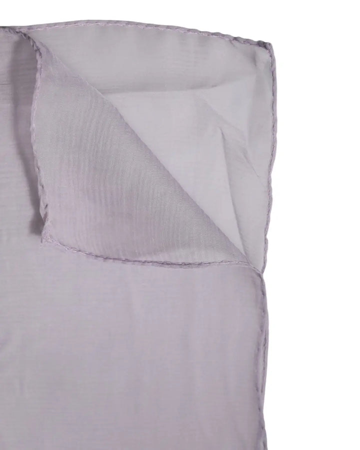 Dolce &amp; Gabbana Purple Silk Rectangle Wrap Shawl Scarf