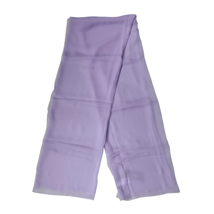 Dolce &amp; Gabbana Purple Stole Silk Neck Wrap for Effortless Style