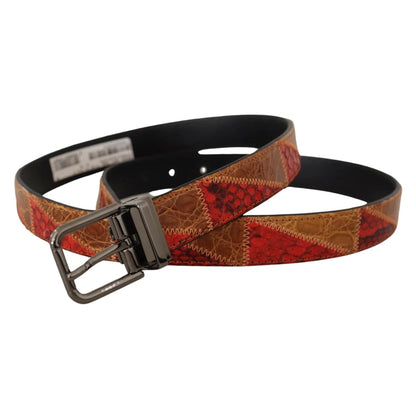 Dolce Gabbana Python Snakeskin Dress Belt Radiates Glamour &