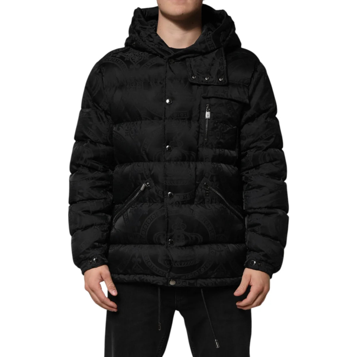 Dolce Gabbana Quilted Puffer Jacket Hooded Luxury Outerwear &