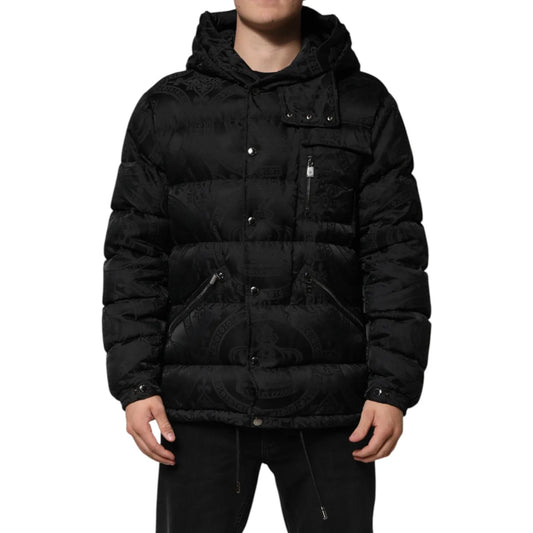 Dolce Gabbana Quilted Puffer Jacket Hooded Luxury Outerwear &