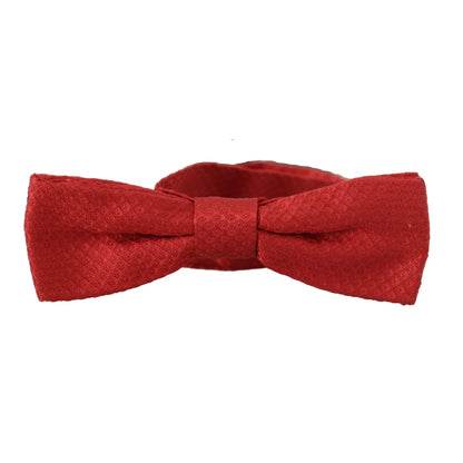 Dolce & Gabbana Red 100% Silk Adjustable Neck Papillon Tie