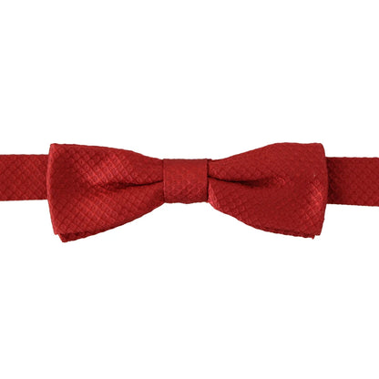 Dolce & Gabbana Red 100% Silk Adjustable Neck Papillon Tie
