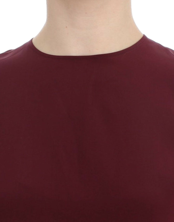 Dolce &amp; Gabbana - Red 3/4 sleeve silk blouse