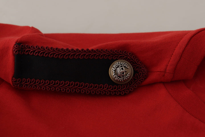 Dolce &amp; Gabbana T-Shirts - Red Amor Vincit Omnia Crewneck T-shirt